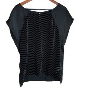 InWear Black Silk Blend Blouse - Size 14